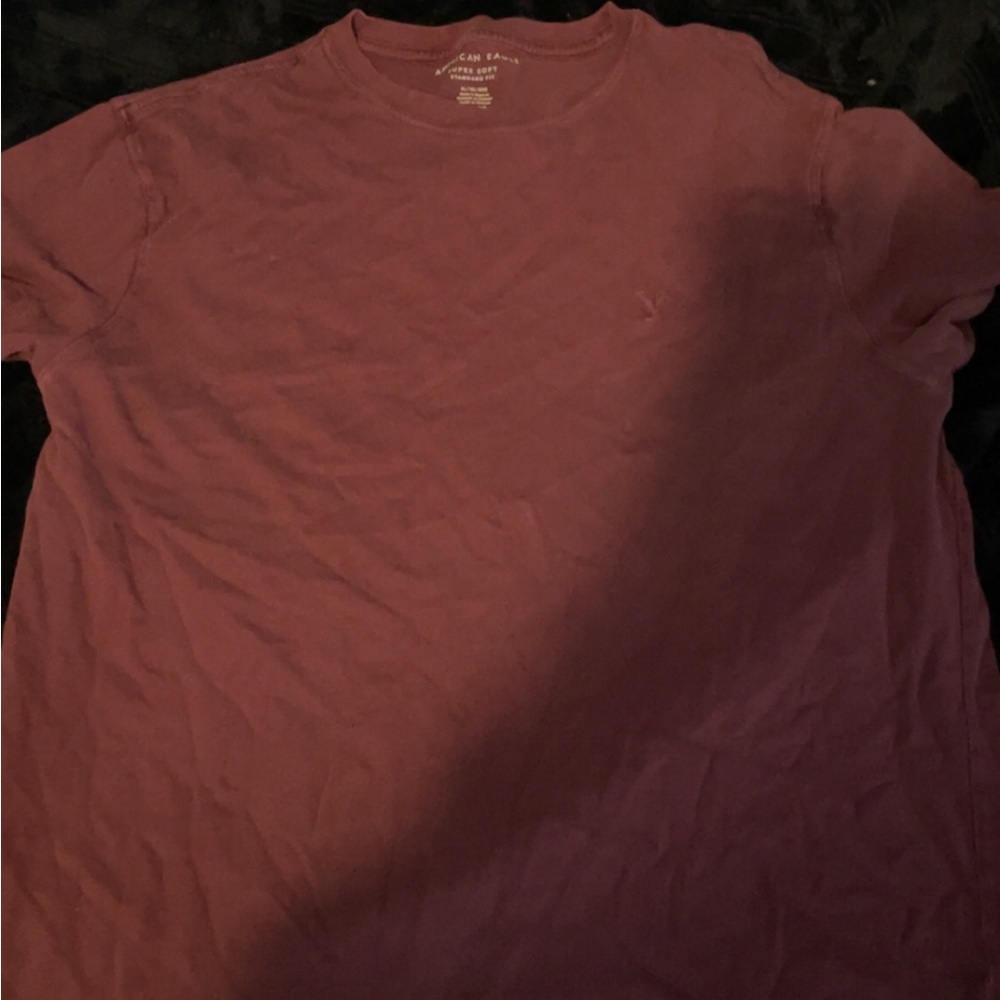 American Eagle Outfitters Men's Plum Short Sleeve Tee